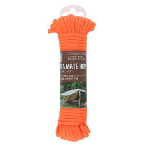 KANUCHI OUTDOOR �p�����C�g���[�v �I�����W ��4mm×15m