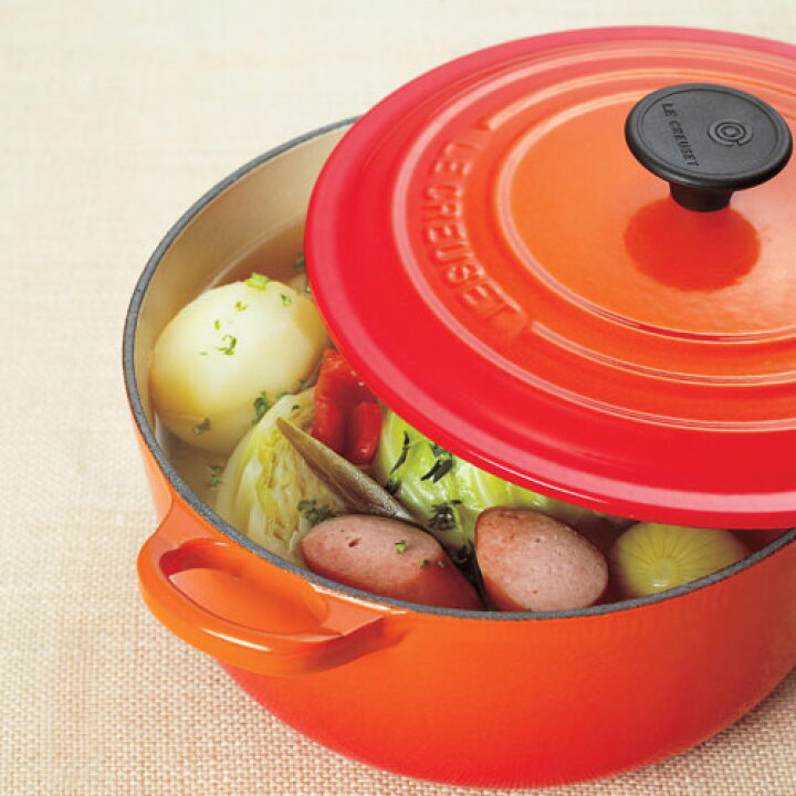 楽天市場】ル・クルーゼ Le Creuset ココット ロンド 30cm オレンジ 