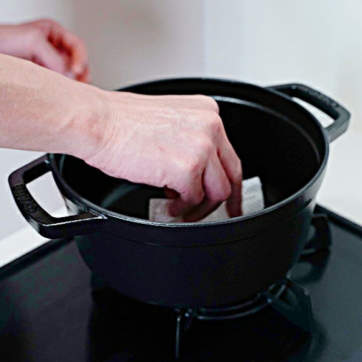 楽天市場】ストウブ staub ピコ ココット ラウンド 22cm 黒 40509-305 