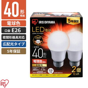 �A�C���X�I�[���} LED�d�� E26 �L�z�� 2�p�b�N �d���F 40�` 485lm LDA4L-G-4T62P