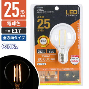 �I�[���d�@ LED�t�B�������g�d�� ���ۋ� E17 25�`���� �d���F LDA2L-E17 C6/LBG5