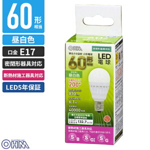 I[d@ `LEDd E17 Lz^Cv 60W F LDA6N-G-E17 IS51