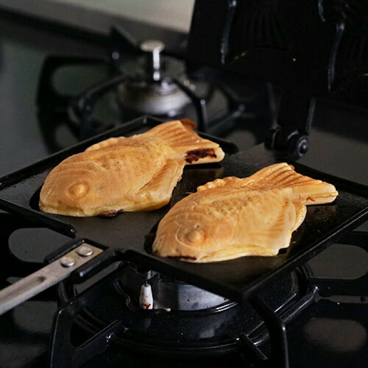 楽天市場】岩鋳 南部鉄器 たいやき 24030 たい焼き器 鉄 日本製 木柄 