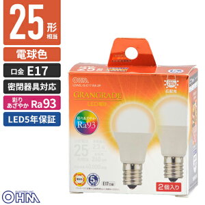 �I�[���d�@ LED�d�� ���`E17 25�`���� �d���F 2�� LDA2L-G-E17 RA 2P