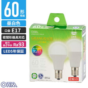 �I�[���d�@ LED�d�� ���`E17 60�`���� �����F 2�� LDA6N-G-E17 RA 2P