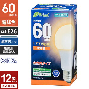 �܂Ƃߔ��� �I�[���d�@ LED�d�� E26 60�`���� �S���� �d���F LED5�N�ۏؑΏ� LDA7L-G AG27 12�Z�b�g