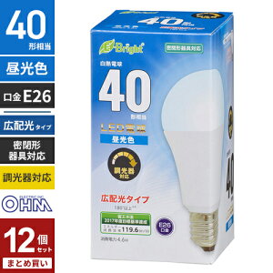�܂Ƃߔ��� �I�[���d�@ LED�d�� E26 40�`���� �L�z�� �����E������Ή� �����F LDA5D-G/D AS20 12�Z�b�g