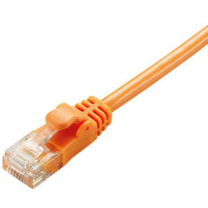 �G���R�� ELECOM 2m CAT6���� ���炩LAN�P�[�u�� �I�����W LD-GPY/DR2
