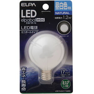 ELPA LED�d�� G50�^ E17 LDG1N-G-E17-G260
