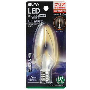ELPA E17���� LED�V�����f���A�� �N���A�d���F LDC1CL-G-E17-G327