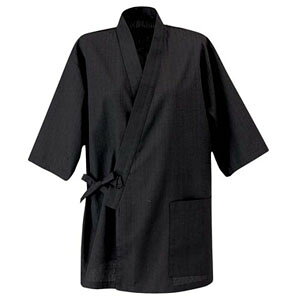 作務衣 男女兼用 チャコール 消炭 M JT-2011 サーヴォ サンペックスイスト 業務用 ユニフォーム 制服