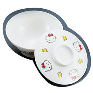 台和 メラミンお子様食器「ニューキティ」 蓋付飯碗 ギンガム