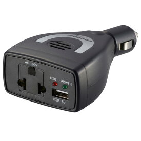 オーム電機 monban 車載用ACインバーター 60W USBポート付 OSE-DA060U05-K