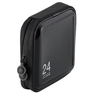 エレコム ELECOM CD/DVDファスナーケース CCD-H24BK