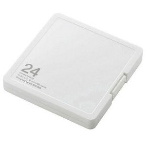 ポスト投函 エレコム ELECOM SD/microSDカードケース(プラスチックタイプ) CMC-SDCPP24WH