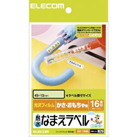 【送料無料】ポスト投函 エレコム ELECOM 耐水なまえラベル かさ・おもちゃ用 EDT-TNM5