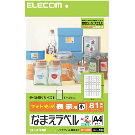 エレコム ELECOM なまえラベル（汎用タイプ） フォト光沢 EDT-KNM3