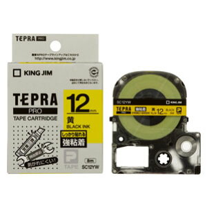 �L���O�W�� KING JIM �e�v�� PRO�e�[�v ���S�� 12mm �� SC12YW