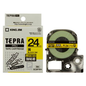 �L���O�W�� KING JIM �e�v�� PRO�e�[�v ���S�� 24mm �� SC24YW