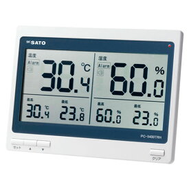 【送料無料】SATO 大型表示デジタル温湿度計 PC−5400TRH 1074-00