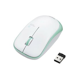 エレコム ワイヤレスマウス USB 3ボタン IR LED 省電力 シンメトリーデザイン PS5 グリーン M-IR07DRGN