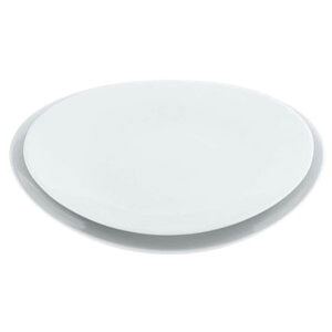 磁器 中華・洋食兼用食器 白楕円深皿 25cm