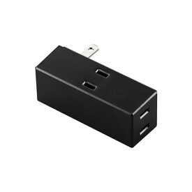 延長コード 電源タップ 2P 3個口 トリプルタップ 側面3個口タイプ 黒 T-TR04-2300BK エレコム