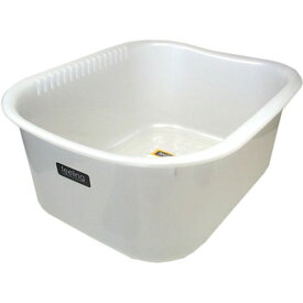イノマタ化学 洗い桶 フィーリング 角型 35cm幅 パールホワイト