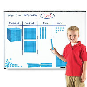 Learning Resources Giant Magnetic Base Ten Set }Olbg x[XeZbg LER 6366