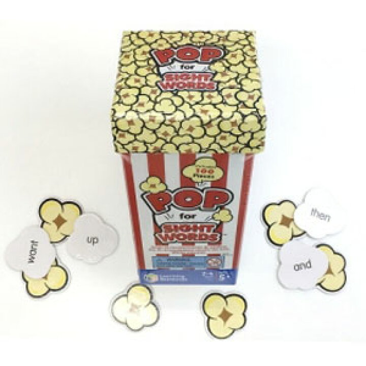 楽天市場 Learning Resources Pop Games Pop For Sight Words ポップゲーム ポップコーン サイトワード Ler 8430 Mono