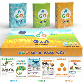AGO AGO Q&A （2nd Edition） [AGO Card Game] Box Set （Level 1-3） plus FREE Classroom Poster