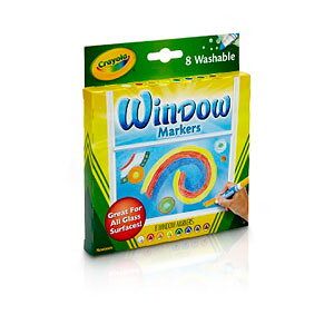 Crayola �N������ Window Markers 8 �E�C���h�E�}�[�J�[ 8�F 588165