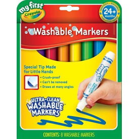 Crayola クレヨラ My First Crayola Washable Markers 8 マイファーストクレヨラ 水でおとせる先のまるいマーカー 8色 811324