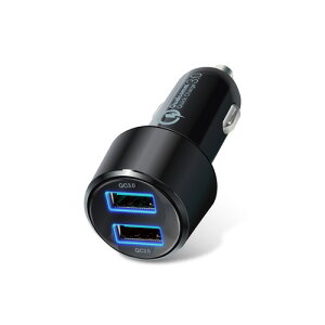 GR ELECOM ԍڏ[d VK[`[W[ 2USB|[giʁj QuickCharge3.0 ubN MPA-CCUQ05BK