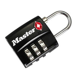 Master Lock �}�X�^�[���b�N TSA�i���o�[�ώ����b�N �u���b�N 4680JADBLK