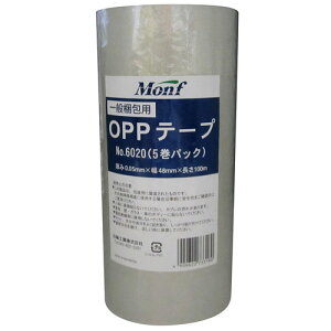 �Ó��H�� Monf ����p OPP�S���e�[�v No.6020 �N���A 48mm×100m 5����