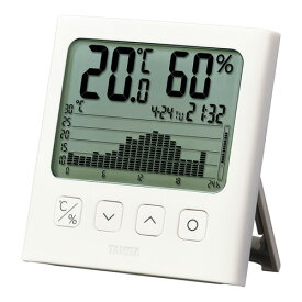 【送料無料】TANITA タニタ グラフ付デジタル温湿度計 TT581WH