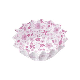 アヅミ産業 紙カップココケース ひまわり 小 小花柄 ピンク 500枚入
