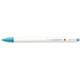 ゼブラ ノック式水性カラーペン クリッカート ライトブルー WYSS22-LB