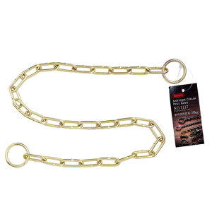 ニッサチェイン アンティークチェイン+リング 全長600mm×リング内径22mm アンティークゴールド No1117