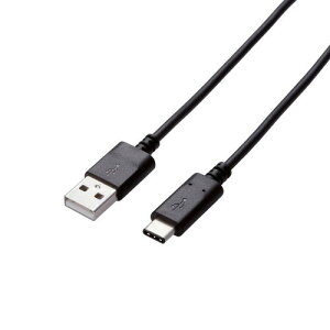 �G���R�� ELECOM USB2.0�P�[�u�� A-C�^�C�v �F�ؕi 3A�o�� 2.0m �u���b�N U2C-AC20NBK
