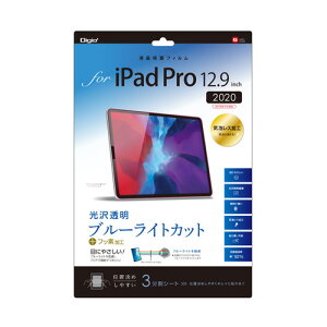 �i�J�o���V Digio2 iPad Pro 12.9�C���`�p �t���ی�t�B���� ���򓧖��E�u���[���C�g�J�b�g�^�C�v TBF-IPP202FLKBC