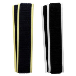 和気産業 強力面ファスナー バリバリテープ 粗面用 幅25mm×長さ500mm 黒 BR041