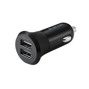 �G���R�� ELECOM �V�K�[�`���[�W���[ 2USB�|�[�g �������� 4.8A �u���b�N EC-DC03BK