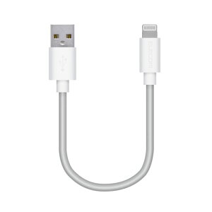 |Xg GR ELECOM iPhoneP[u 10cm iPad iPod f[^ʐM [d USB-A Lightning zCg RoHSwߏi10j MPA-UAL01WH