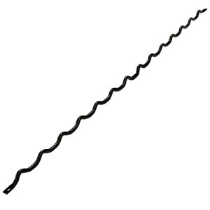 和気産業 壁面収納 Kabette カベッテ ギザギザ棚支柱 400mm 黒 KA-A42