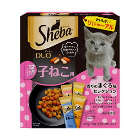 シーバ デュオ 12ヶ月までの子ねこ用 香りのまぐろ味セレクション 200g