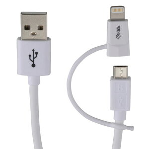 I[d@ AudioComm CgjOϊA_v^[t micro USBP[u 1.8m IP-C18MNH-W