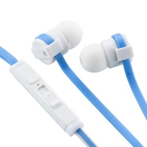 オーム電機 AudioComm スマホ専用ステレオイヤホン マイク一体型コントローラー付 ブルー HP-B16Z-A