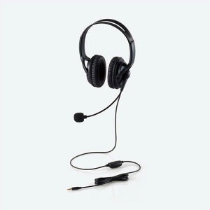 GR ELECOM wbhz }CNt L 4 3.5mmڑ XeI  y Windows Mac ChromeΉ ubN HS-HP02STBK